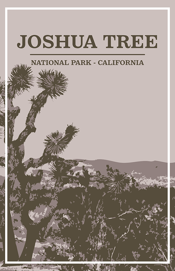 Joshua Tree National Park Print | Vintage Style