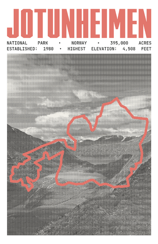 Jotunheimen National Park Poster