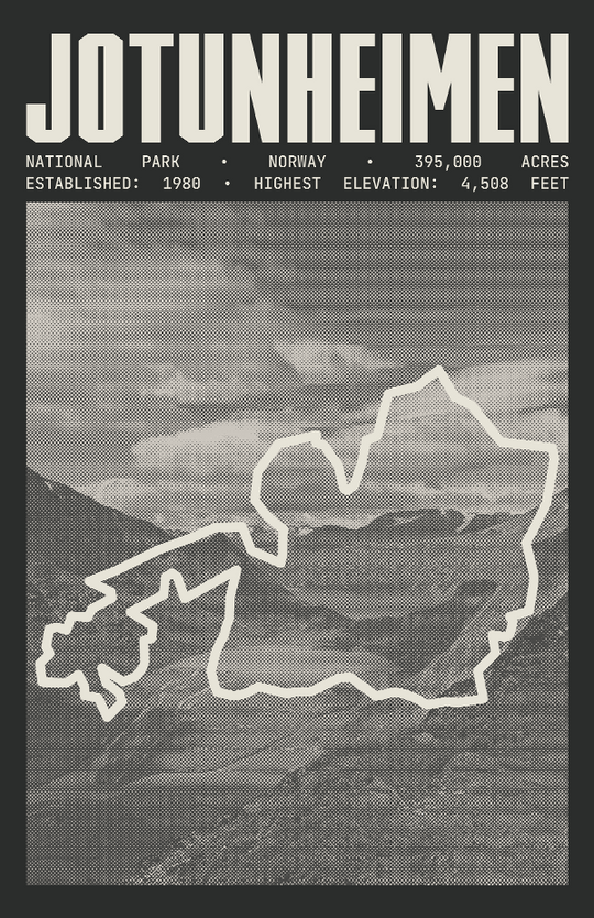 Jotunheimen National Park Poster