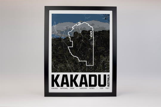Kakadu National Park – Perimeter Map Print