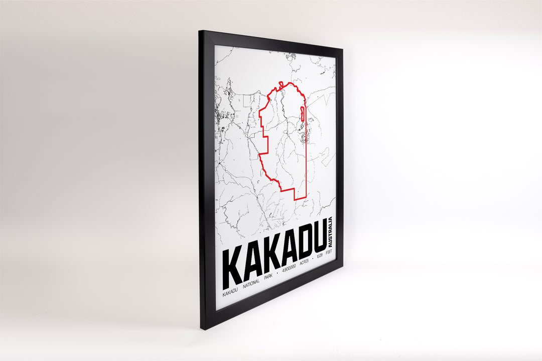 Kakadu National Park – Perimeter Map Print