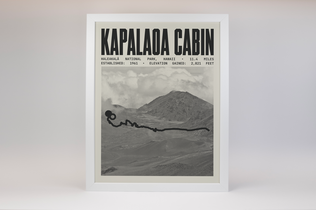 Kapalaoa Cabin via Sliding Sands Trail Poster | Haleakalā National Park Prints