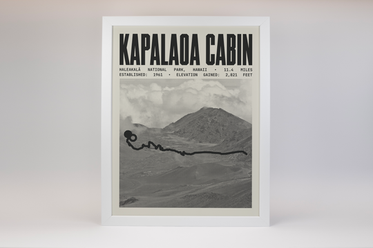 Kapalaoa Cabin via Sliding Sands Trail Poster | Haleakalā National Park Prints