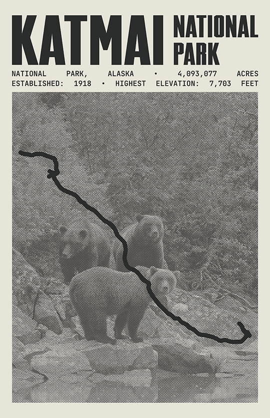 Katmai National Park Poster