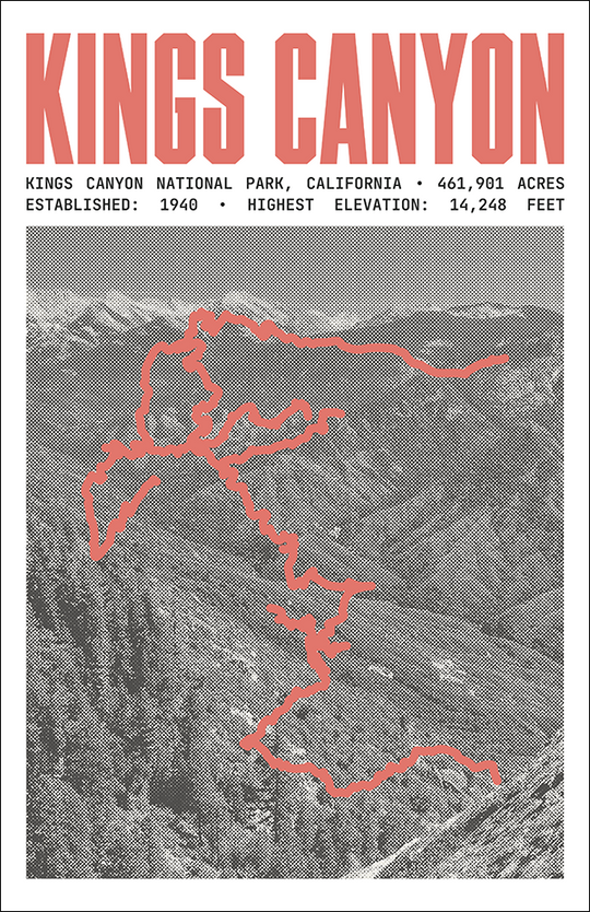 Kings Canyon National Park Poster