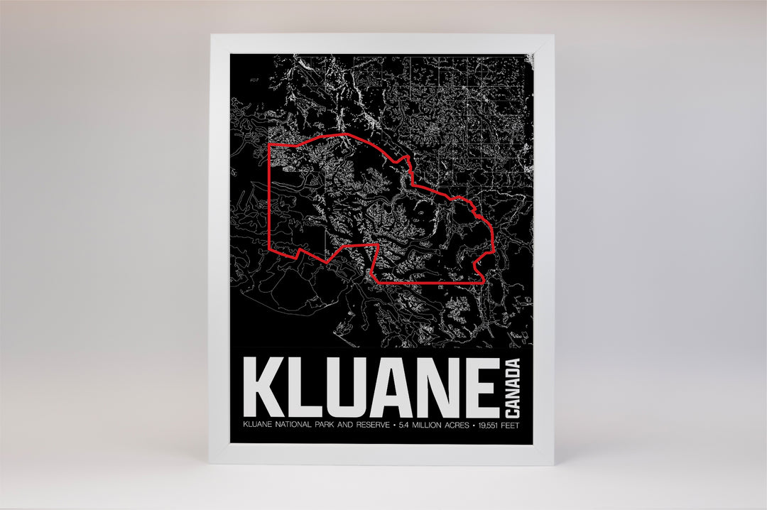 Kluane National Park and Reserve – Perimeter Map Print