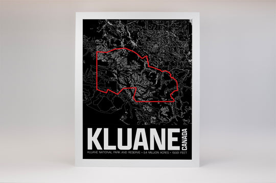 Kluane National Park and Reserve – Perimeter Map Print