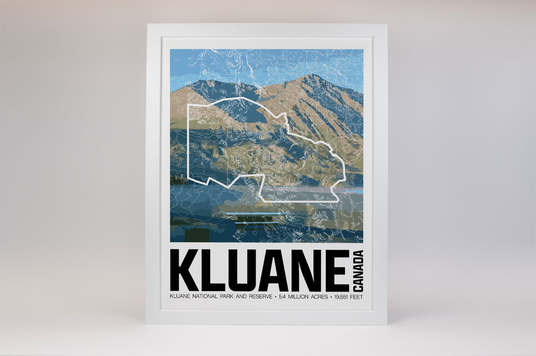 Kluane National Park and Reserve – Perimeter Map Print