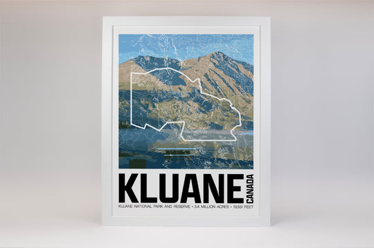 Kluane National Park and Reserve – Perimeter Map Print