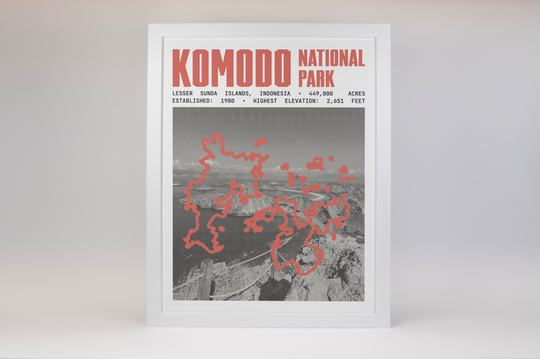 Komodo National Park Poster