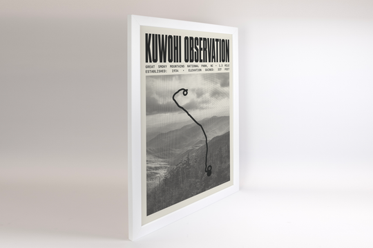 Kuwohi Observation Tower Trail Poster | Great Smoky Mountains National Park Prints