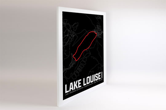 Lake Louise – Perimeter Map Print