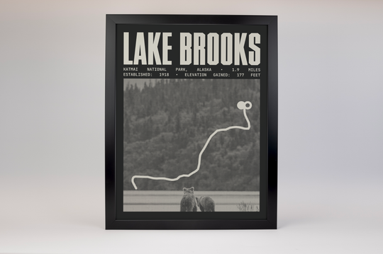 Lake Brooks Road Poster | Katmai National Park Prints