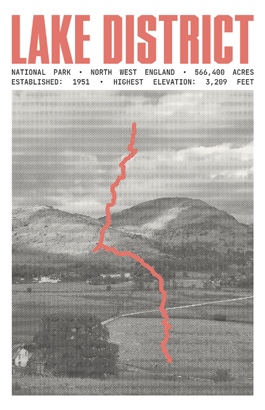 Lake District National Park Poster