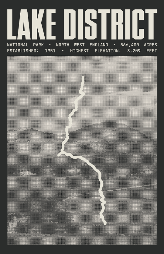 Lake District National Park Poster