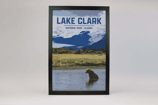 Lake Clark National Park Print | Vintage Style