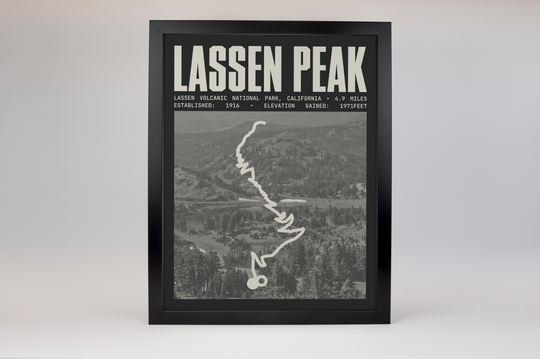 Lassen Peak Poster | Lassen Volcanic National Park Prints