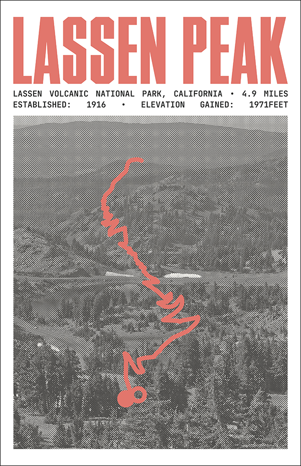 Lassen Peak Poster | Lassen Volcanic National Park Prints