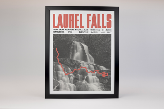 Laurel Falls Trail Poster | Great Smoky Mountains National Park Prints