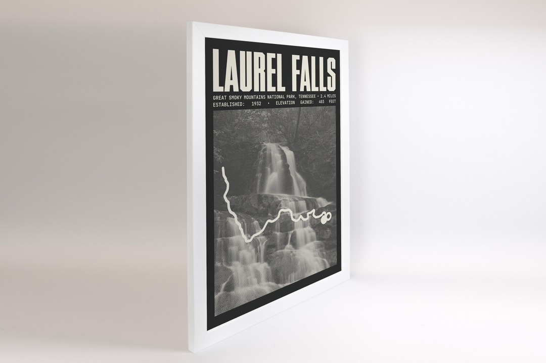 Laurel Falls Trail Poster | Great Smoky Mountains National Park Prints