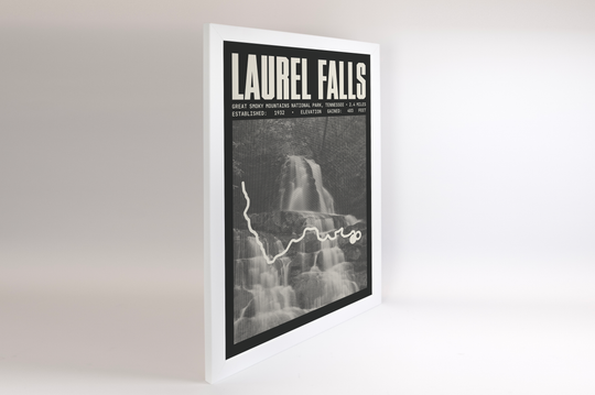 Laurel Falls Trail Poster | Great Smoky Mountains National Park Prints