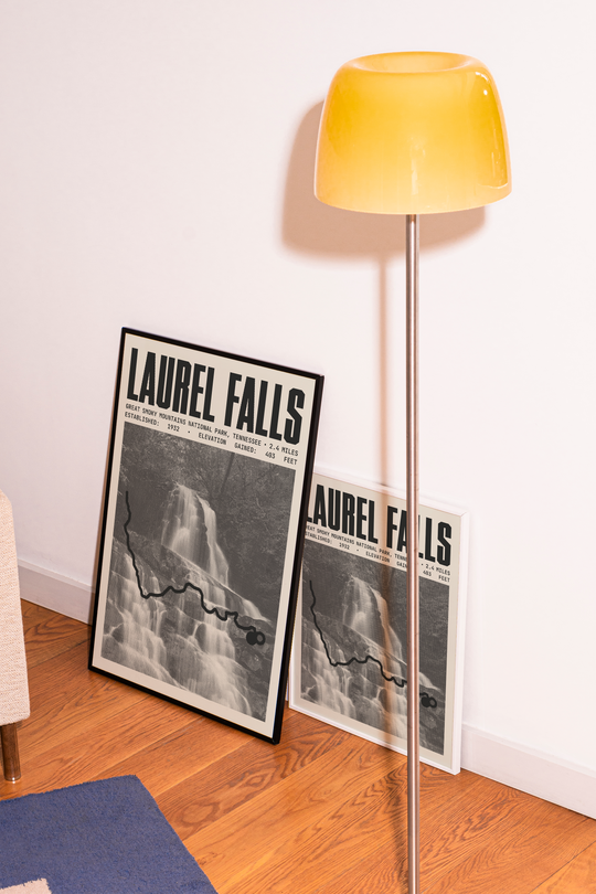 Laurel Falls Trail Poster | Great Smoky Mountains National Park Prints