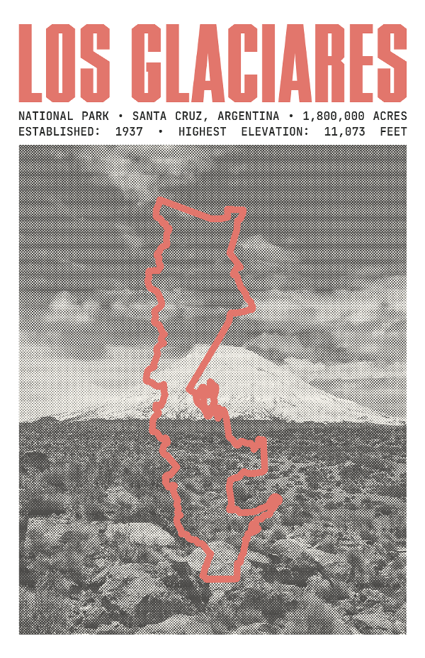 Los Glaciares National Park Poster