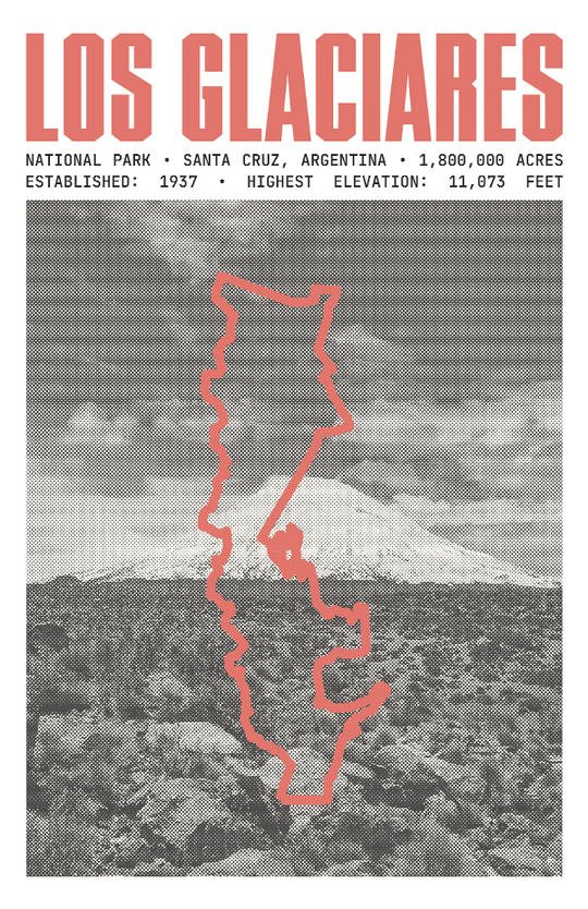Los Glaciares National Park Poster