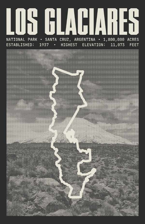 Los Glaciares National Park Poster