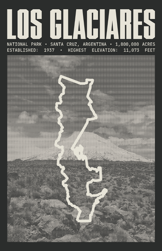 Los Glaciares National Park Poster