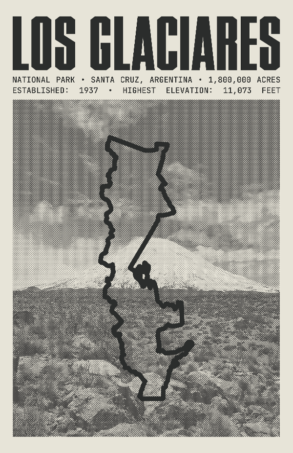 Los Glaciares National Park Poster