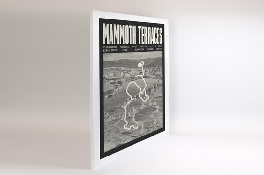 Mammoth Terraces Poster | Yellowstone National Park Prints