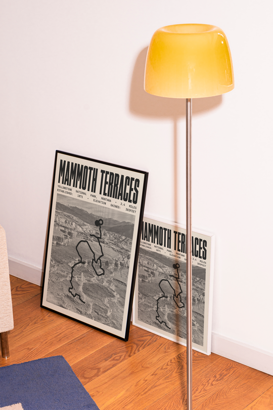 Mammoth Terraces Poster | Yellowstone National Park Prints