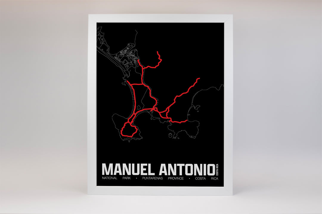 Manuel Antonio National Park – Perimeter Map Print