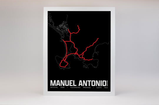 Manuel Antonio National Park – Perimeter Map Print