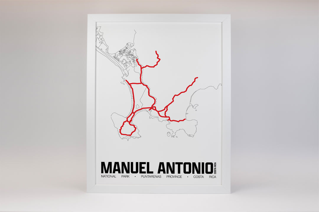 Manuel Antonio National Park – Perimeter Map Print
