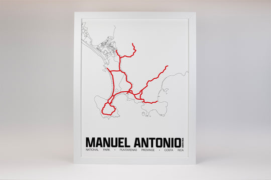 Manuel Antonio National Park – Perimeter Map Print
