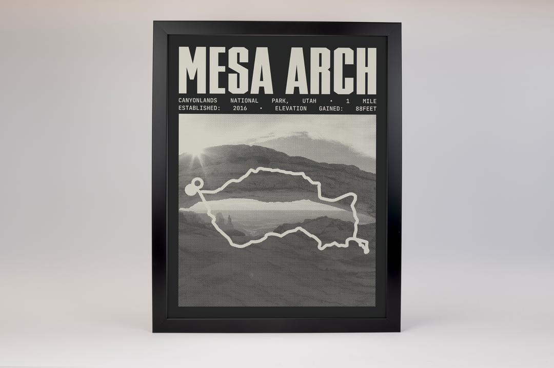 Mesa Arch Trail Poster | Canyonlands National Park Prints