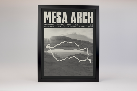 Mesa Arch Trail Poster | Canyonlands National Park Prints