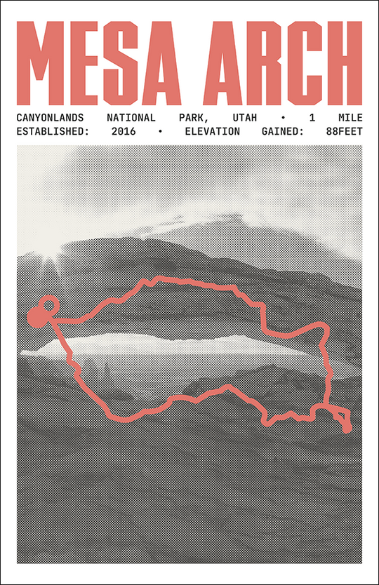 Mesa Arch Trail Poster | Canyonlands National Park Prints