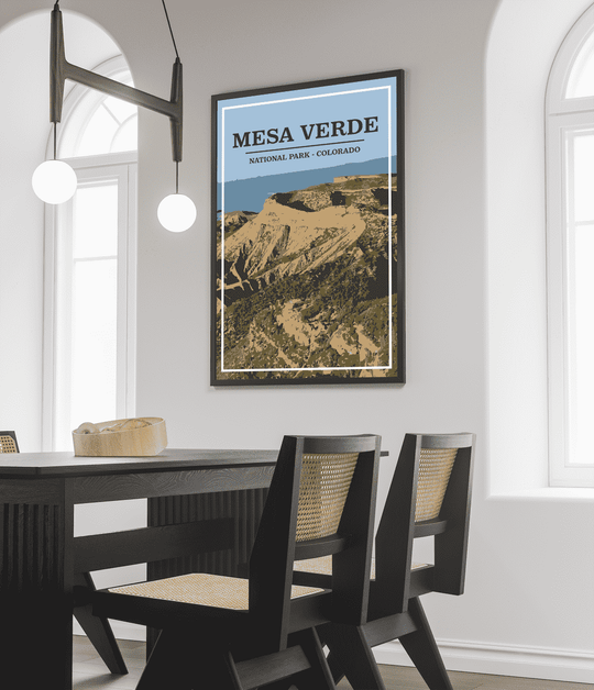 Mesa Verde National Park Print | Vintage Style