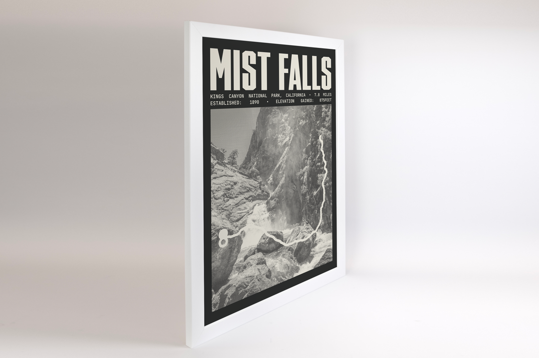 Mist Falls Poster | Kings Canyon National Park Prints