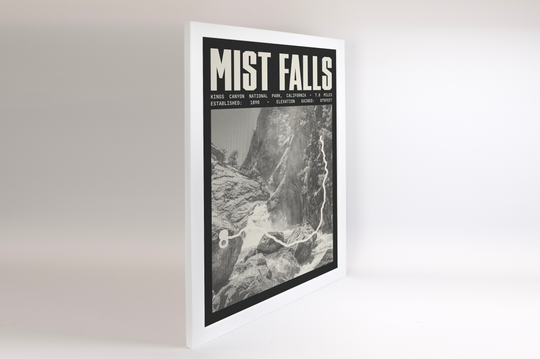 Mist Falls Poster | Kings Canyon National Park Prints