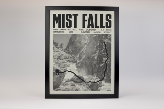 Mist Falls Poster | Kings Canyon National Park Prints