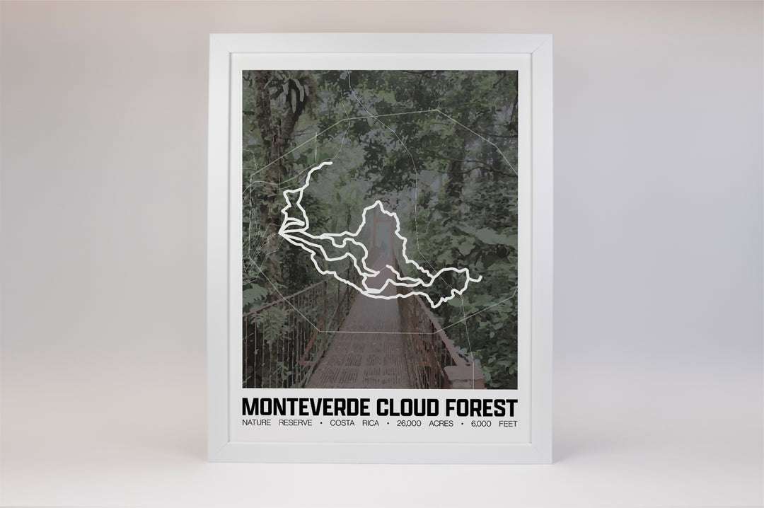 Monteverde Cloud Forest Reserve – Perimeter Map Print