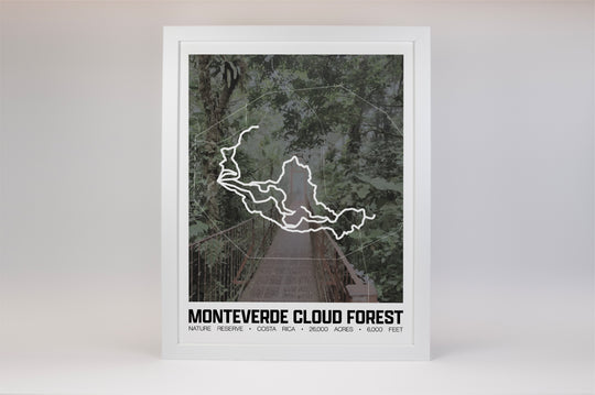 Monteverde Cloud Forest Reserve – Perimeter Map Print