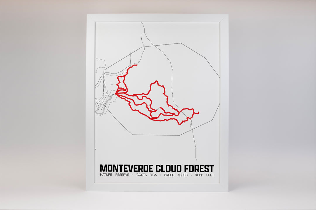 Monteverde Cloud Forest Reserve – Perimeter Map Print