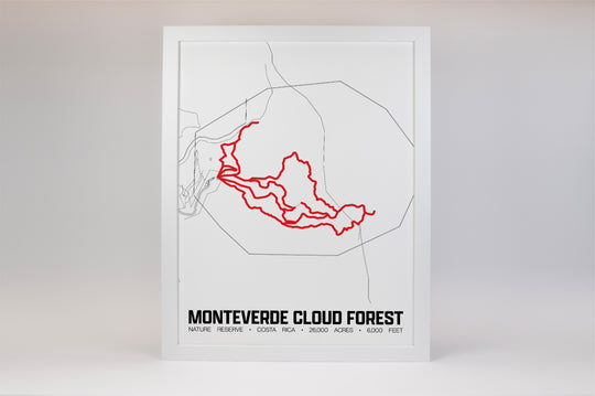 Monteverde Cloud Forest Reserve – Perimeter Map Print