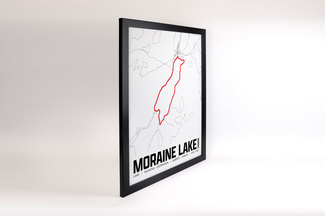 Moraine Lake – Perimeter Map Print