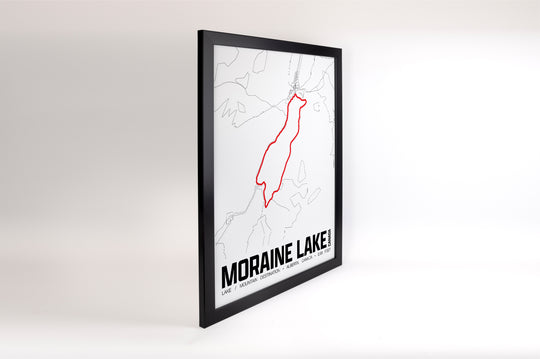 Moraine Lake – Perimeter Map Print